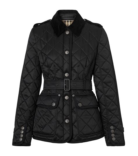 diamond quilted burberry leather jacket|Burberry diamond quilted jacket women's.